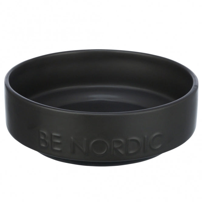 Trixie BE NORDIC Keramiknapf für Hunde - schwarz/0,5l