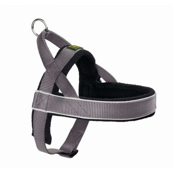 Hunter Norwegergeschirr Racing Gr. XL - grau/schwarz
