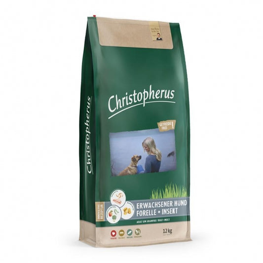 Christopherus Getreidefrei Forelle & Insekt - 12 kg