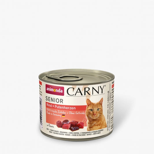 Animonda Cat Dose Carny Senior Rind & Putenherzen - 200 g
