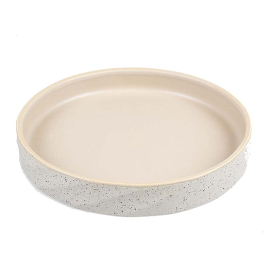 Duvoplus flacher Keramiknapf Stone Wavy Dune - 600ml - 21x21x3cm