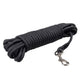 Duvoplus EXPLOR Trackingleine Classic rund - schwarz - 5m/8mm