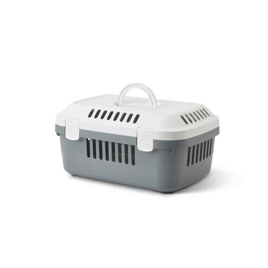 Savic Kleintier-Transportbox Discovery Compact - weiß/grau