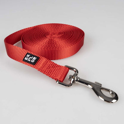 Duvoplus EXPLOR Trackingleine Classic flach - rot - 10m/20mm