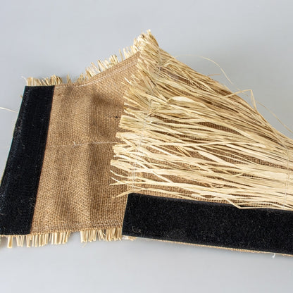 Duvoplus Nagertunnel aus Leinen/Gras - 38 x 19 x 16cm