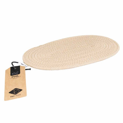 D&D Napfunterlage Phil - Beige - 55 x 32 cm