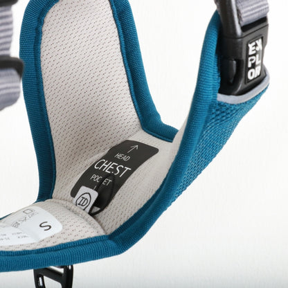 Duvoplus EXPLOR Ultimate Fit No-Pull-Geschirr - petrol blue - XS - 28-37cm - 32-43cm