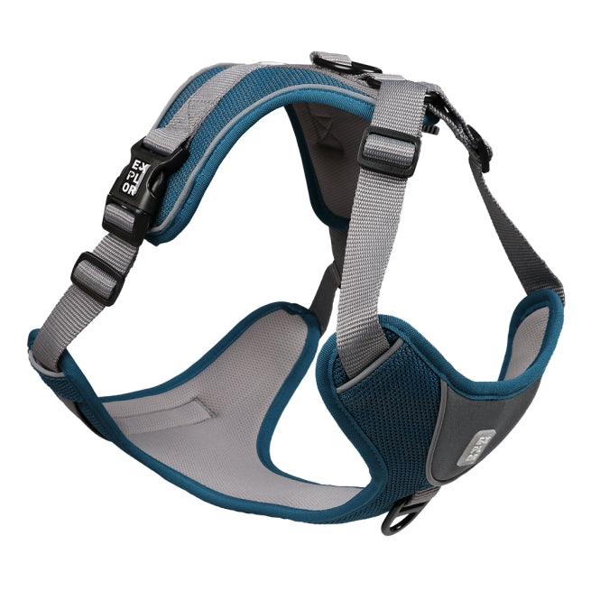 Duvoplus EXPLOR Ultimate Fit No-Pull-Geschirr - petrol blue - S - 35-45cm - 40-52cm