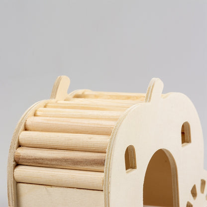 Duvoplus Brückenhaus aus Holz - 15 x 7 x 9cm