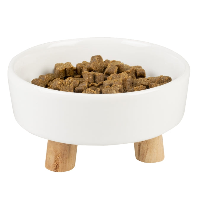 Duvoplus Keramiknapf Stone UP Timber - weiß - 200ml - 11,5x11,5x6cm