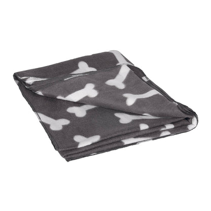Karlie Flamingo Fleecedecke Milda - 100 x 70 cm - Grau