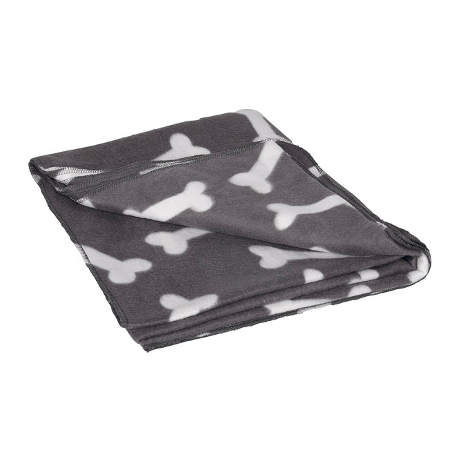 Karlie Flamingo Fleecedecke Milda - 100 x 70 cm - Grau