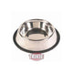 Trixie Edelstahlnapf mit Gummiring - 0,45 l