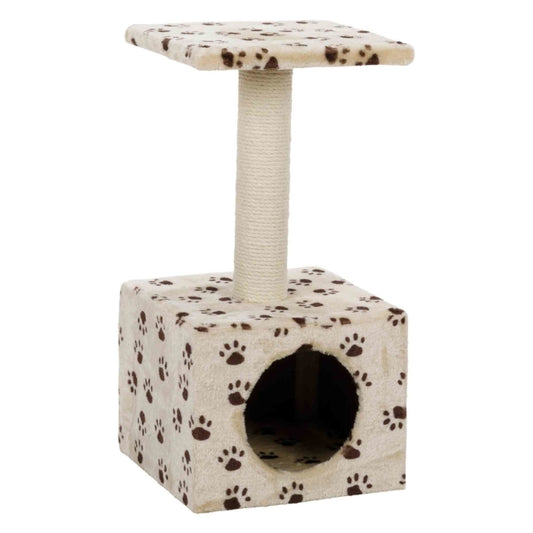 Trixie Junior Kratzbaum Zamora - Beige mit Pfoten