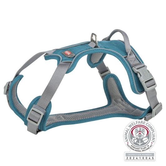 Trixie Premium Active Geschirr - petrol - 39–56 cm/15 mm