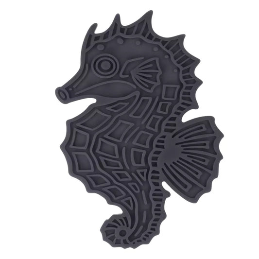 Lick Mat Seahorse - grau