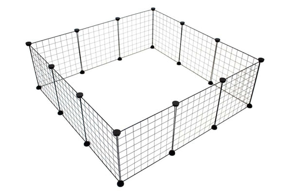 Duvoplus modulares Kleintiergehege - schwarz