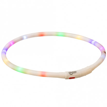Trixie Flash Leuchtring USB aus Silikon - bunt