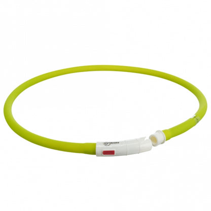 Trixie Flash Leuchtring USB aus Silikon - royalblau