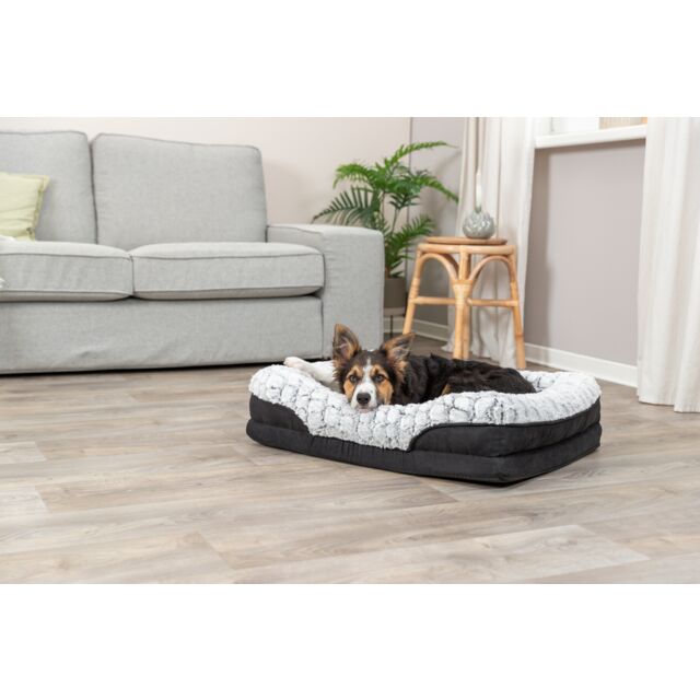 Trixie Vital Bett Lino - schwarz/grau - 70 × 55 cm