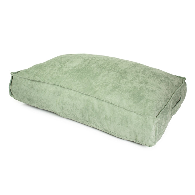 Duvoplus Kissen Velvet rechteckig - grün - 97x68x18,5cm