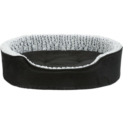 Trixie Vital Bett Lino, oval - schwarz/grau - 60 × 45 cm