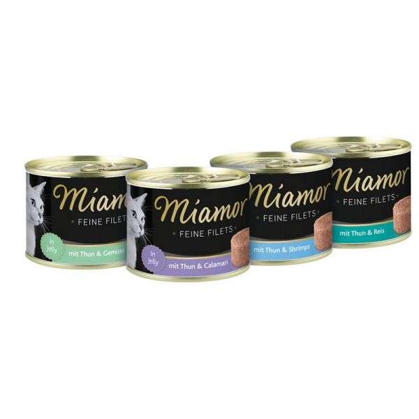 Miamor Feine Filets 185g - Thunfisch & Shrimps