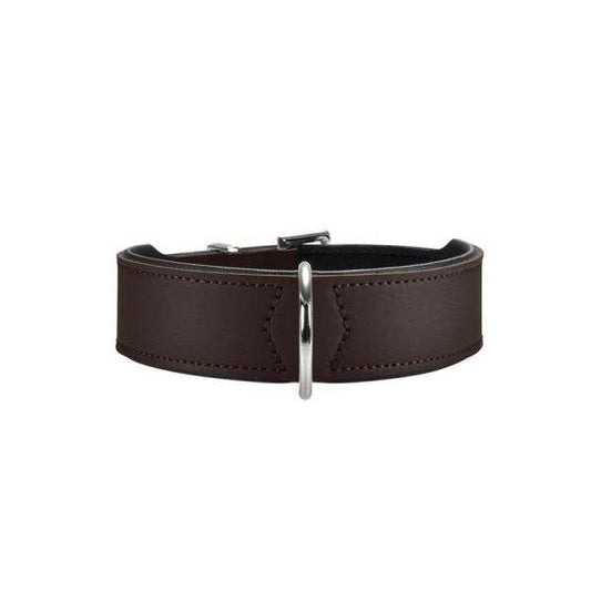 Hunter Halsband Basic 42 nickel, Hals 35-39,5 cm - braun